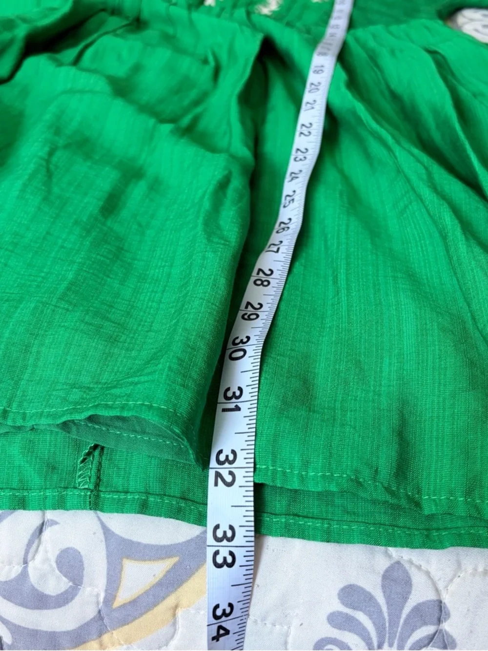 NWT Jodifl Boutique Green Embroidered Tie-Neck Mini Dress, Small - Picture 7 of 11